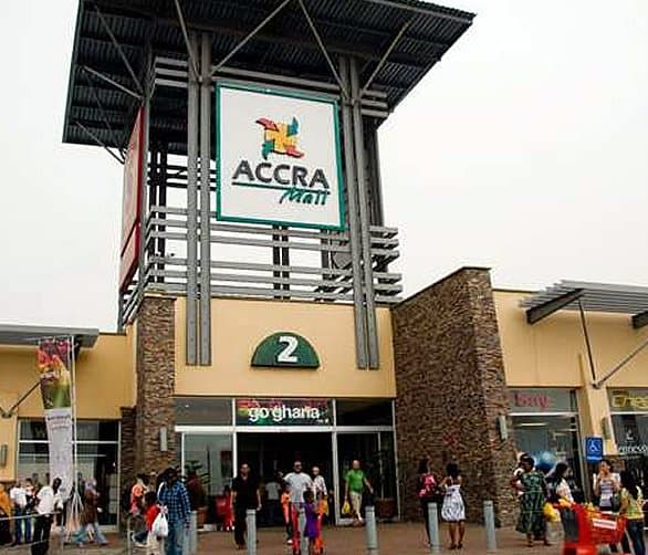 A shopping mall in Accra